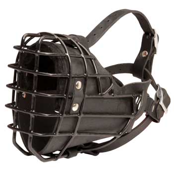 Winter Fully Wire Doberman Padded Muzzle Cage